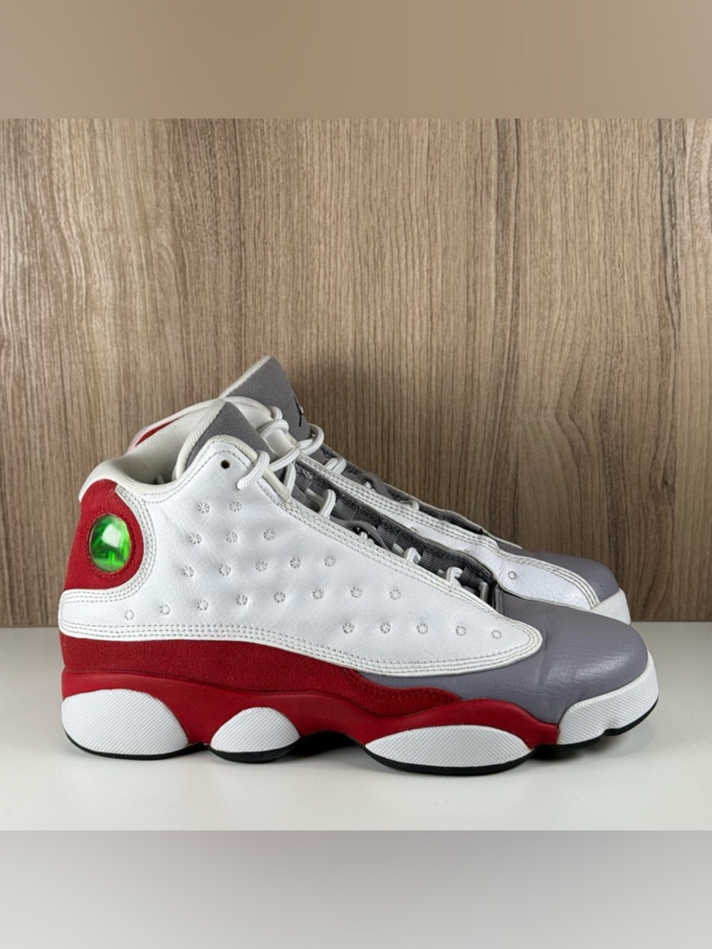 Nike Air Jordan 13 Retro Grey Red White 414574-126 GS Size 5.5Y / Wmns Size 7